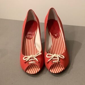 Exchange by Charles David High Heel Peeptoe Shoes Size 8.5 M